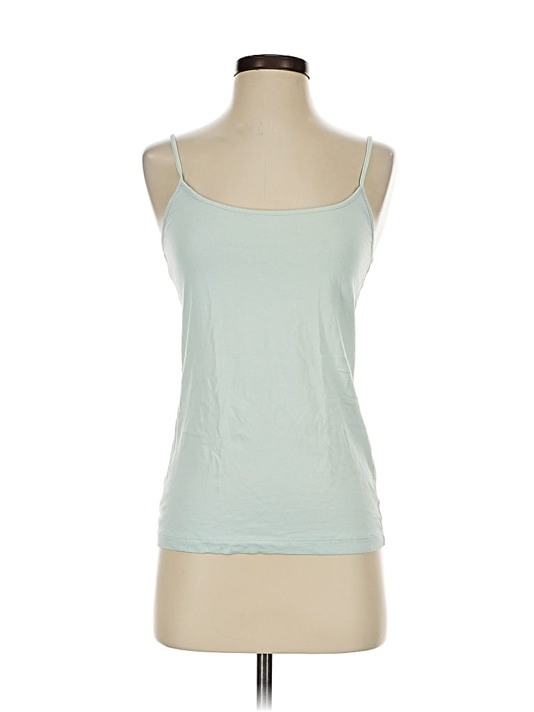 Pre-owned Ann Taylor Loft Tank Top Green Strapless Neckline Tops