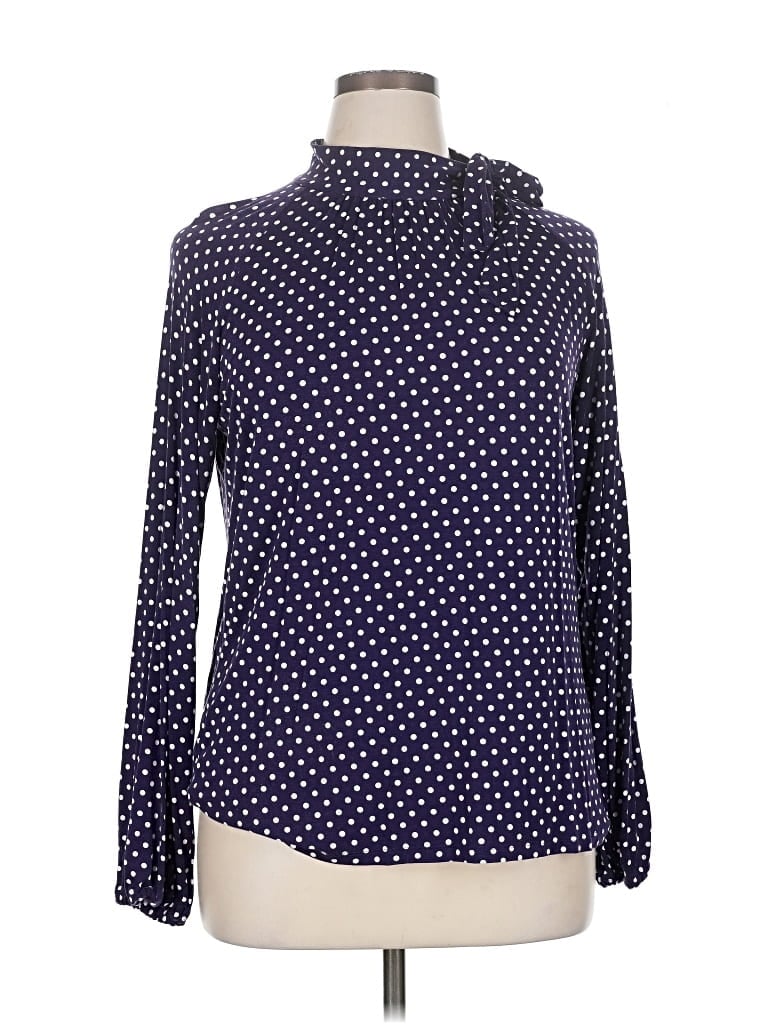 Pre-owned Polo Ralph Lauren Long Sleeve Blouse In Purple