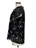 CAbi 100% Polyester Black Short Sleeve Blouse Size M - photo 5