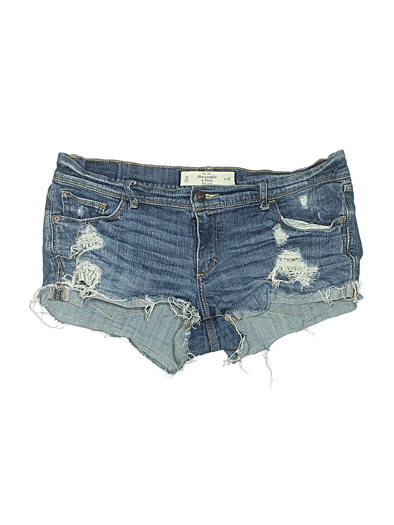 Pre-owned Abercrombie & Fitch Denim Shorts In Blue