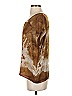 Grade & Gather 100% Polyester Tie-dye Brown Short Sleeve Blouse Size S - photo 5