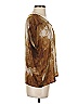 Grade & Gather 100% Polyester Tie-dye Brown Short Sleeve Blouse Size S - photo 4