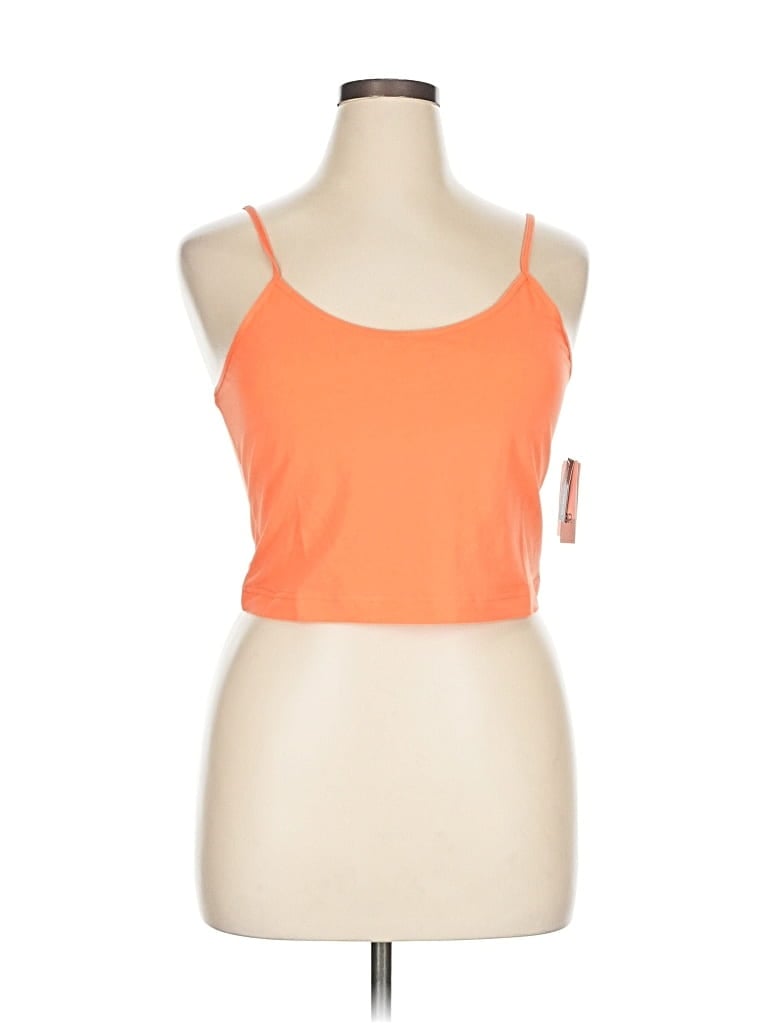 Pre-owned Bp. Tank Top Orange Halter Neckline Tops