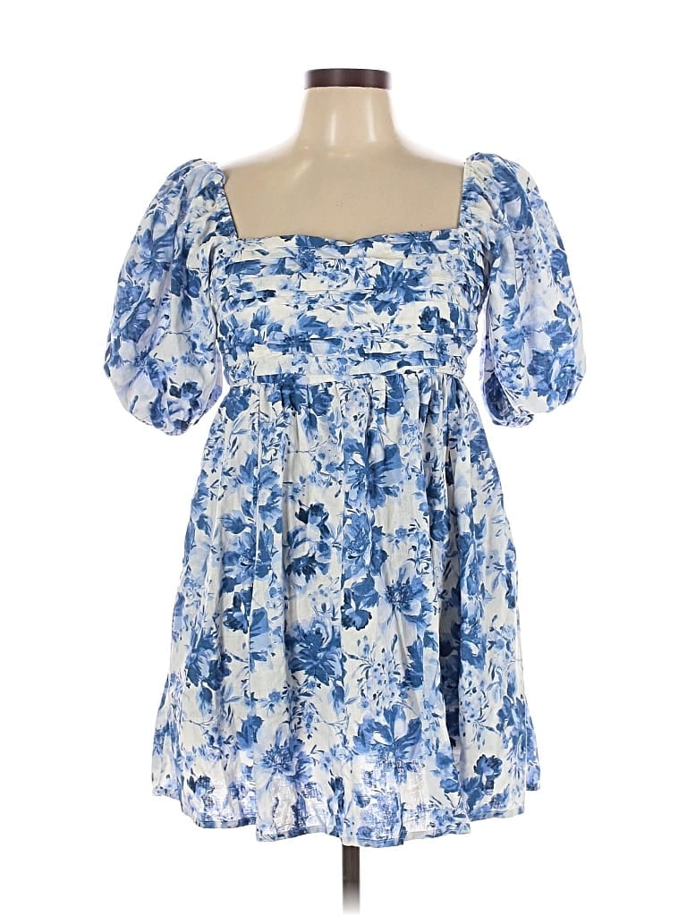 Pre-owned Abercrombie & Fitch Casual Dress In Blue