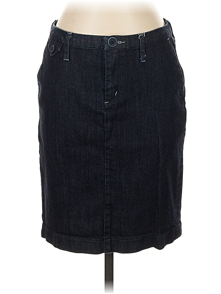 Pre-owned Banana Republic Denim Skirt In Black