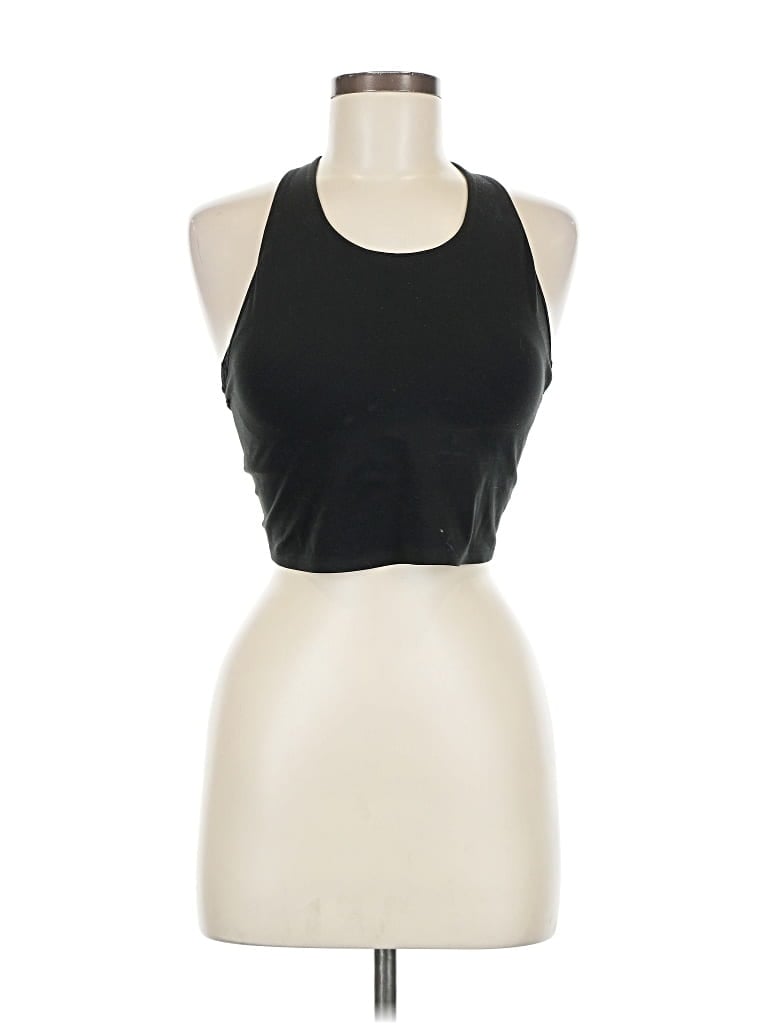 Pre-owned Uniqlo Tank Top Black Halter Neckline Tops