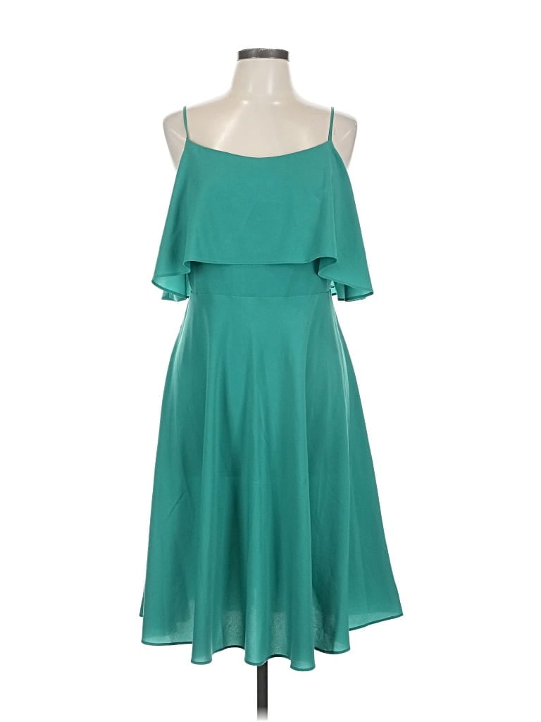 Pre-owned Ann Taylor Factory Cocktail Dress In Blue