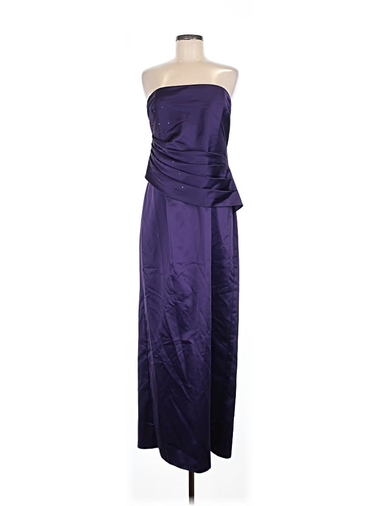 Pre-owned Jessica Mcclintock Cocktail Dress In Purple