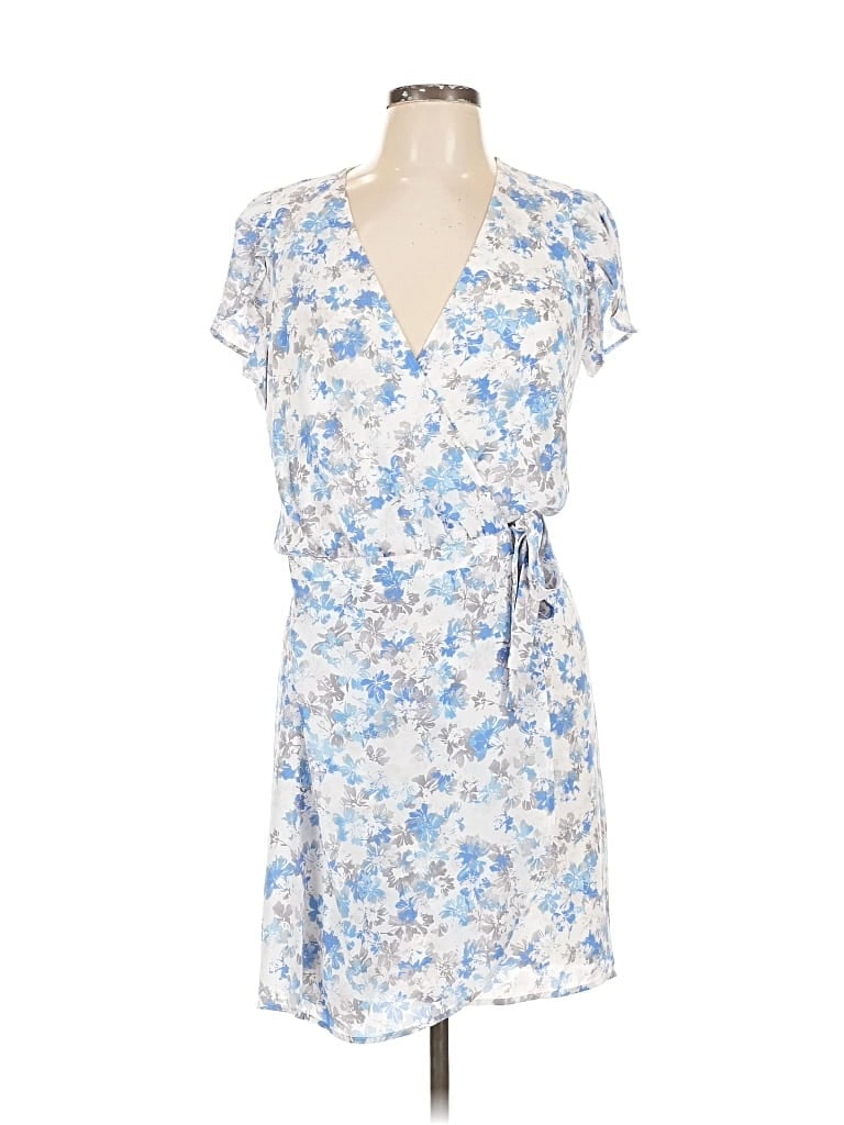 Pre-owned Express Outlet Casual Dress In Blue