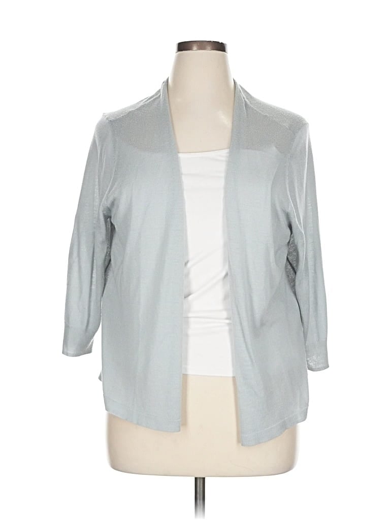 Pre-owned Worthington Cardigan Sweater In Gray