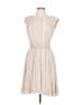 DKNY 100% Polyester Stripes Tan Cocktail Dress Size 10 - photo 1
