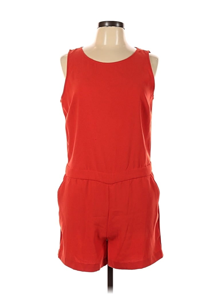 Pre-owned Dalia Romper In Orange