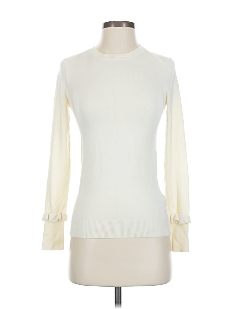 Pre-owned Zara Turtleneck Sweater In White