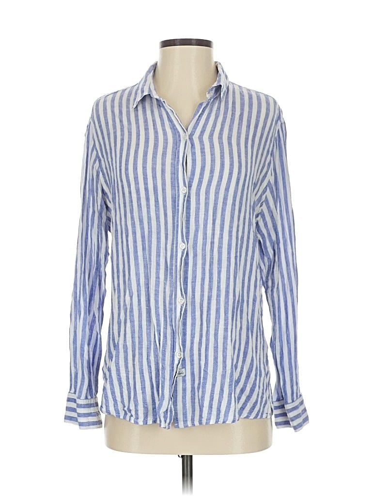 Pre-owned Rails Long Sleeve Button Down Shirt In Blue