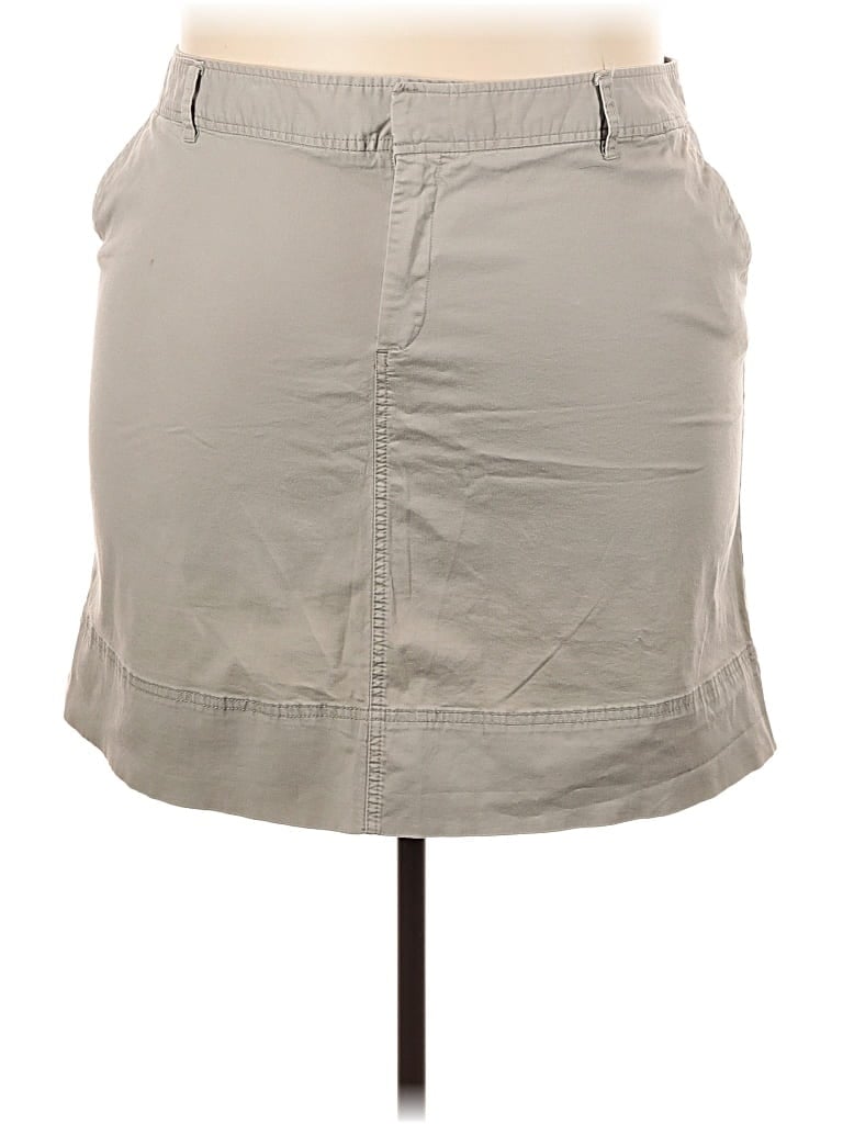 Pre-owned Merona Casual Skirt In Gray