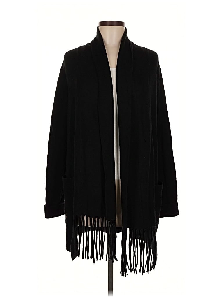 Pre-owned T Tahari Cardigan Sweater In Black