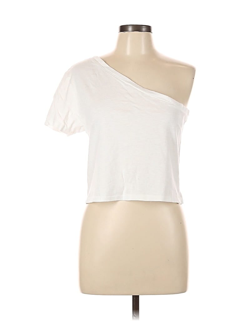 Pre-owned Aerie Short Sleeve T-shirt In White