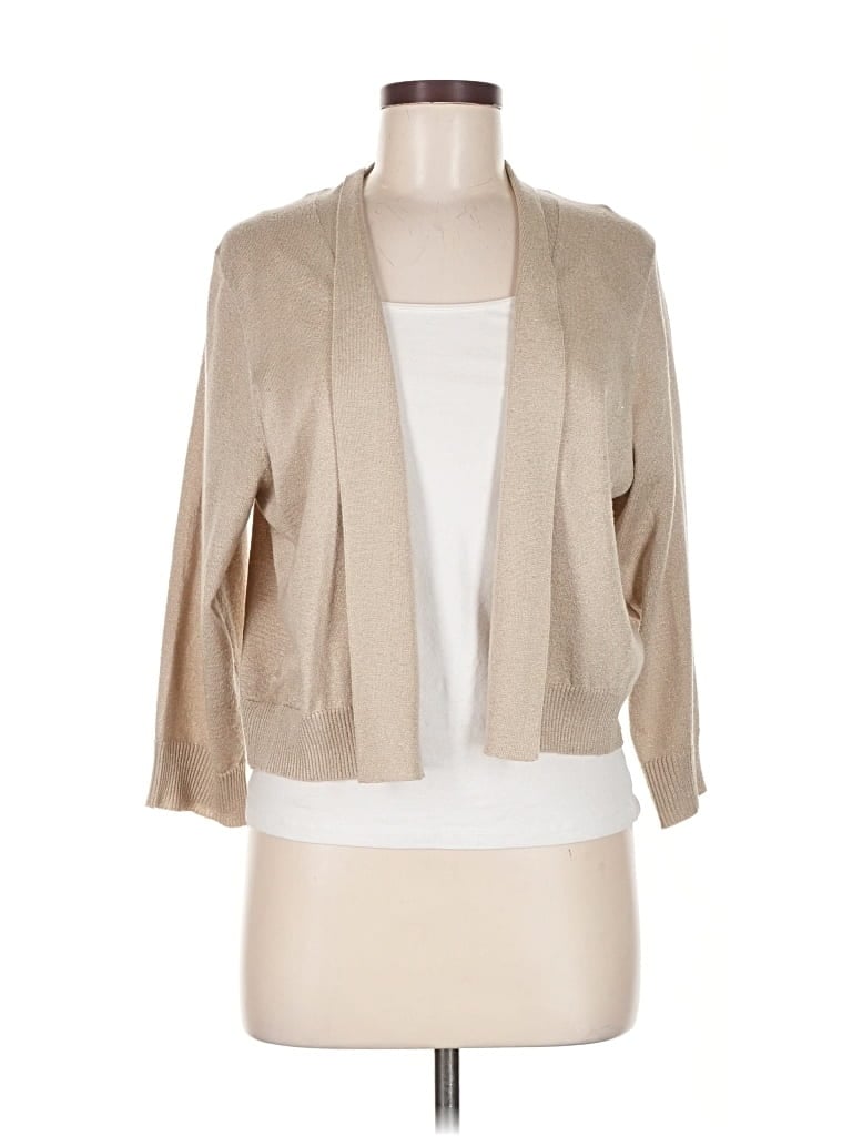 Pre-owned Calvin Klein Cardigan Sweater In Brown