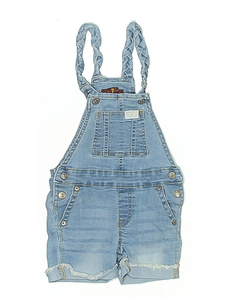 Pre-owned 7 For All Mankind Kids' Overalls In Blue