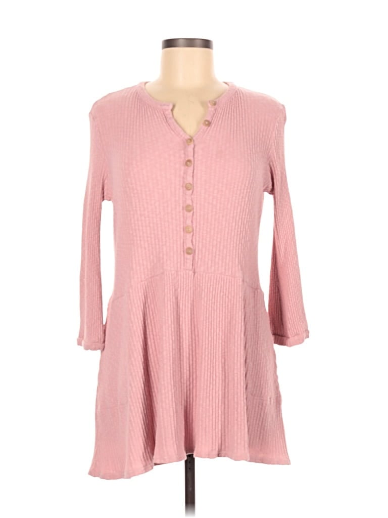 Pre-owned Fp Beach Casual Dress In Pink