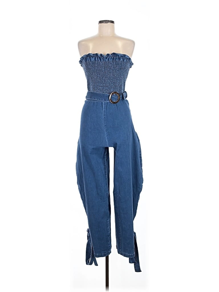 Pre-owned Fashion Nova Jumpsuit In Blue