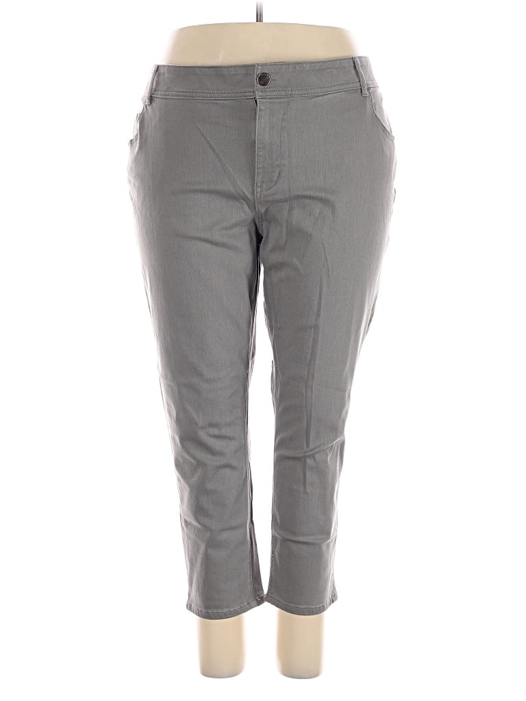 Pre-owned Lane Bryant Jeggings In Gray