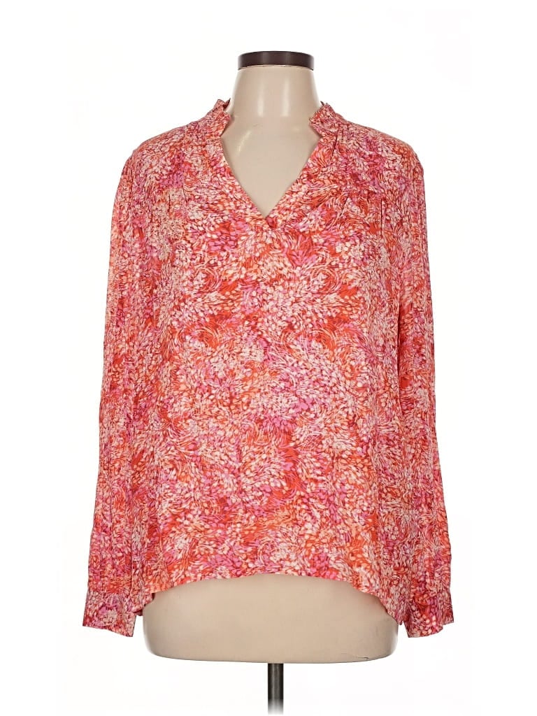 Pre-owned Suncoo Long Sleeve Blouse In Red