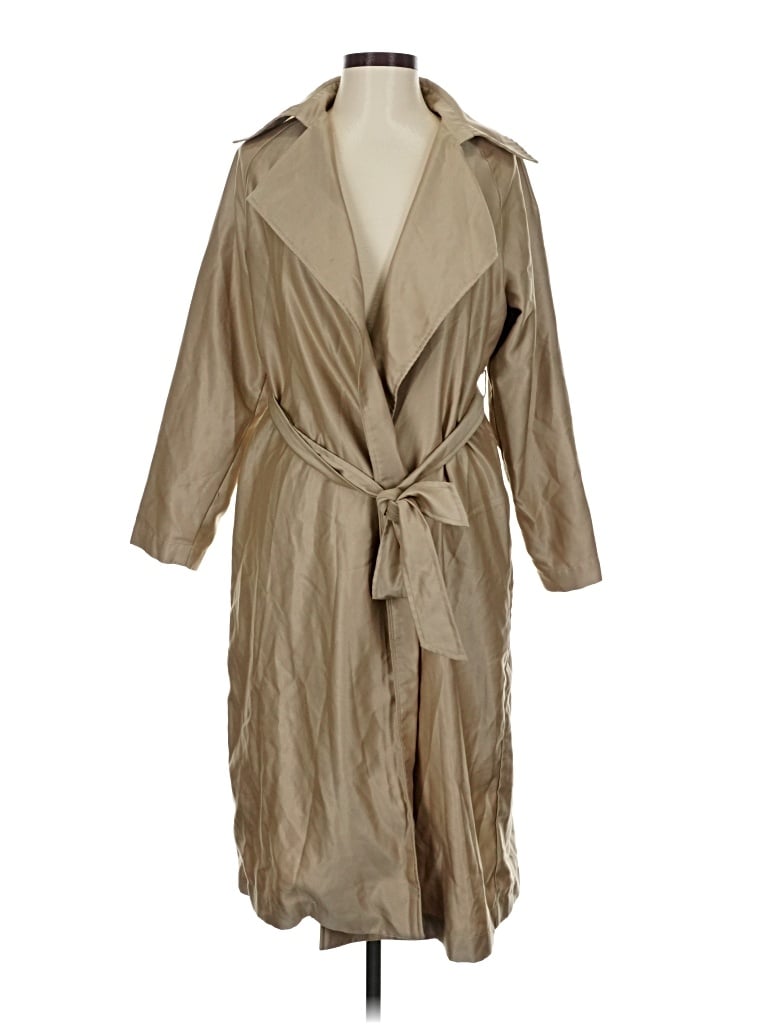 Pre-owned Assorted Brands Trenchcoat In Brown