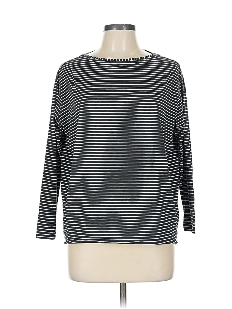 Pre-owned Lululemon Athletica 3/4 Sleeve T-shirt In Black