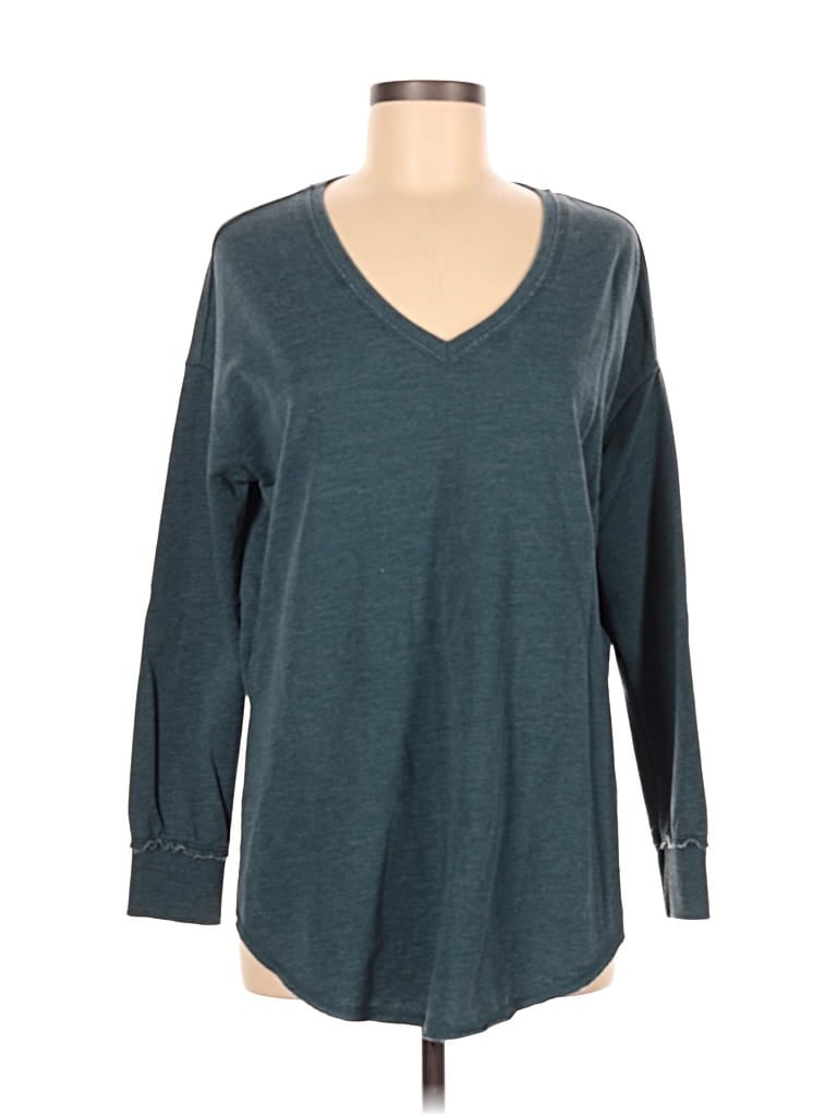 Pre-owned Z Supply 3/4 Sleeve T-shirt In Blue