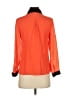 Alyssa 100% Polyester Color Block Orange 3/4 Sleeve Blouse Size S - photo 2