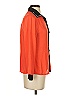 Alyssa 100% Polyester Color Block Orange 3/4 Sleeve Blouse Size S - photo 4