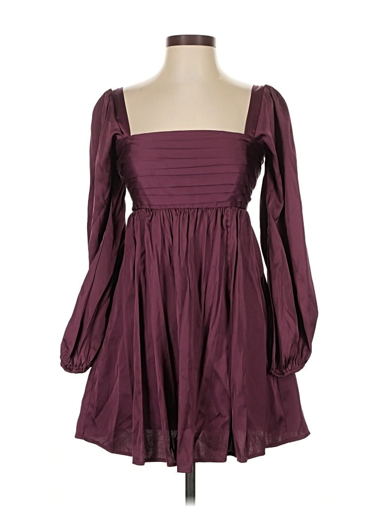 Pre-owned Abercrombie & Fitch Cocktail Dress In Burgundy