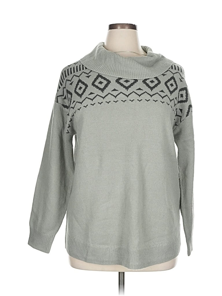 Pre-owned Lane Bryant Pullover Sweater In Gray