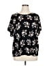 Calvin Klein Black Short Sleeve Blouse Size XL (estimated) - photo 1