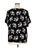 Calvin Klein Black Short Sleeve Blouse Size XL (estimated) - photo 2