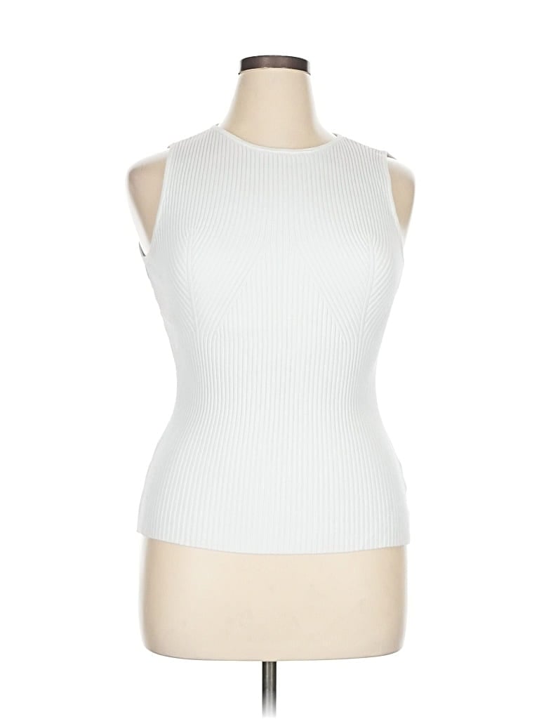 Pre-owned Zesica Sleeveless T-shirt In White