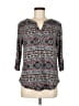 Dept222 Gray Black Long Sleeve Henley Size M - photo 1