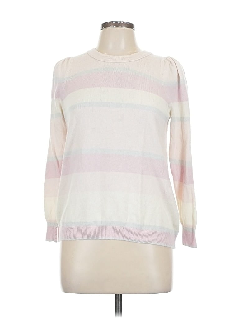 Pre-owned Splendid Pullover Sweater In White