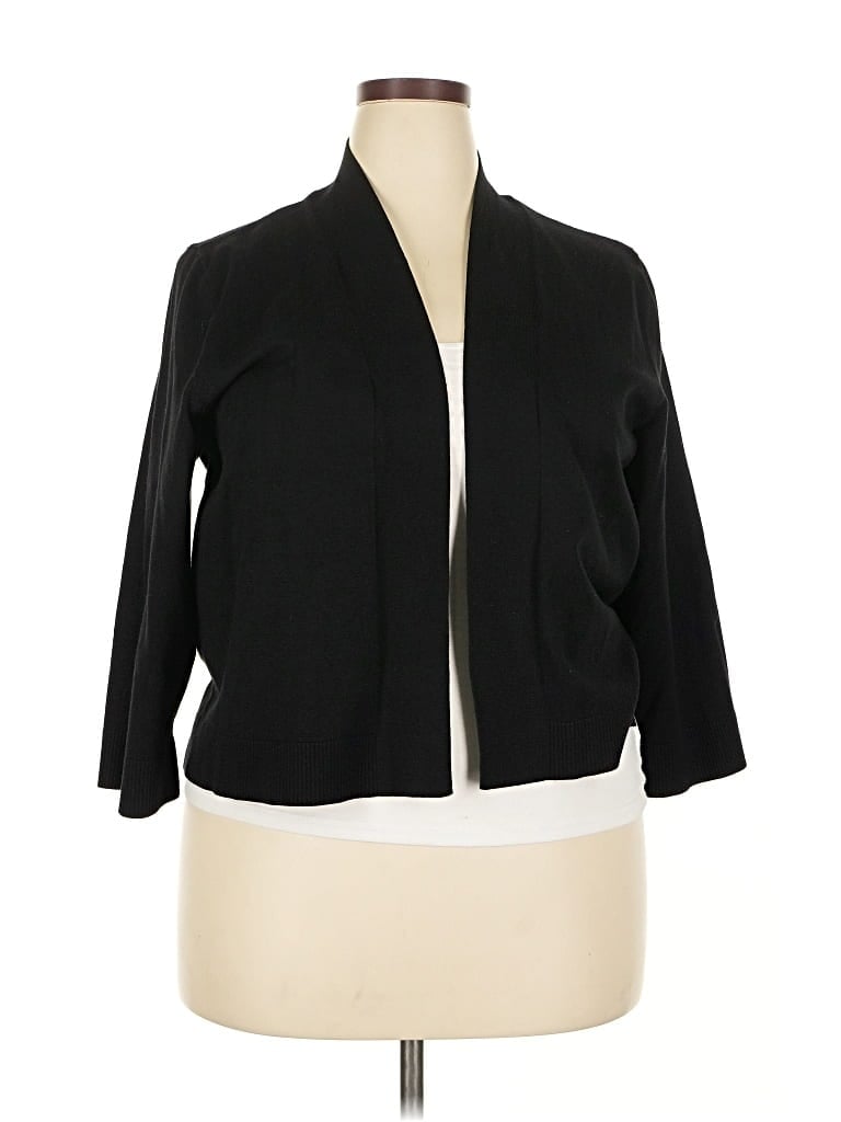 Pre-owned Alfani Cardigan Sweater In Black