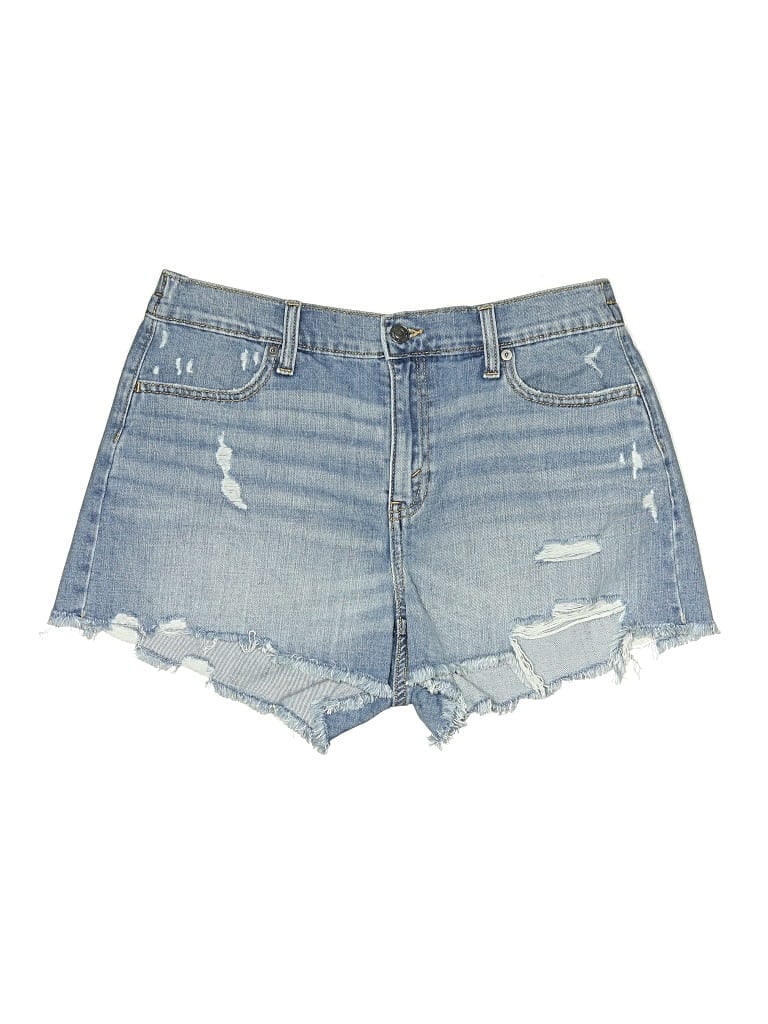 Pre-owned Aerie Denim Shorts In Blue