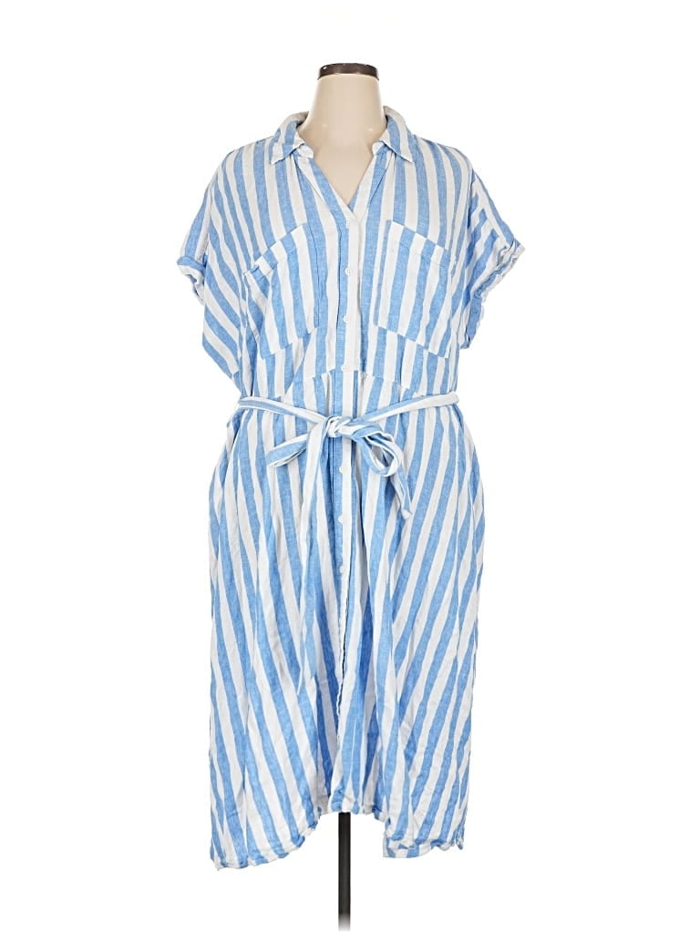 Pre-owned Ava & Viv Casual Dress In Blue