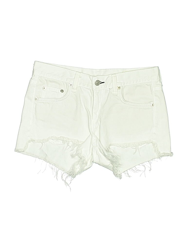 Pre-owned Rag & Bone Denim Shorts In White