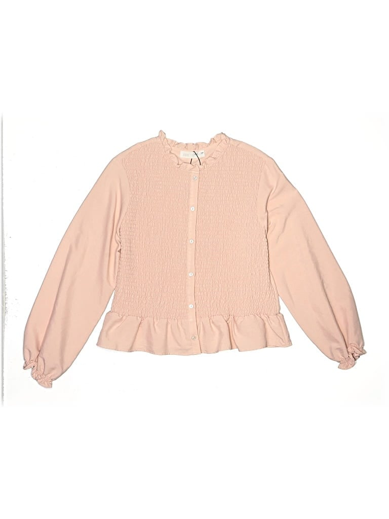 Pre-owned Zara Kids' Long Sleeve Blouse In Pink