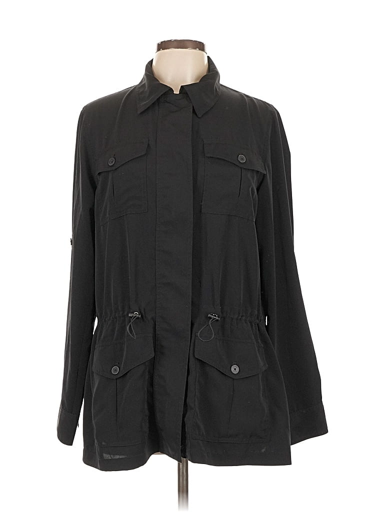 Pre-owned Chaps Jacket In Black