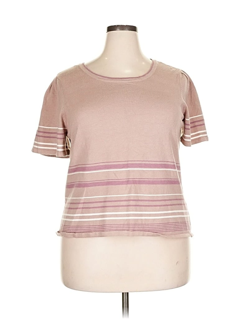 Pre-owned Liz Claiborne Cardigan Sweater In Pink