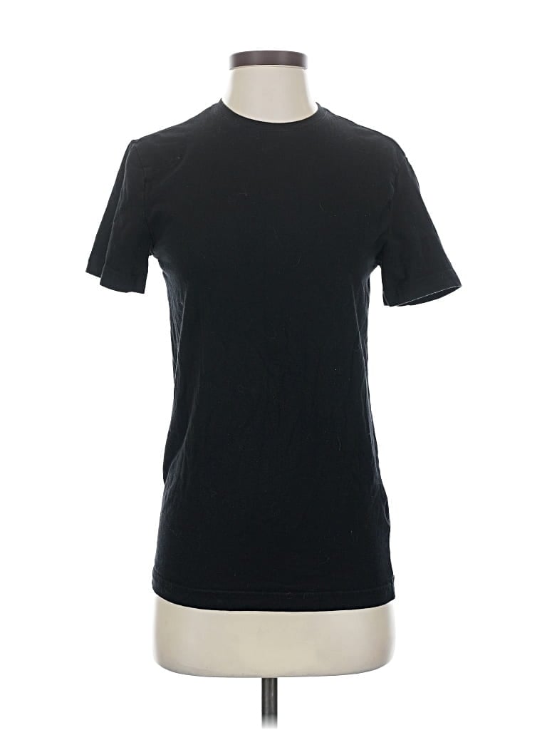 Pre-owned H&m Short Sleeve T-shirt In Black