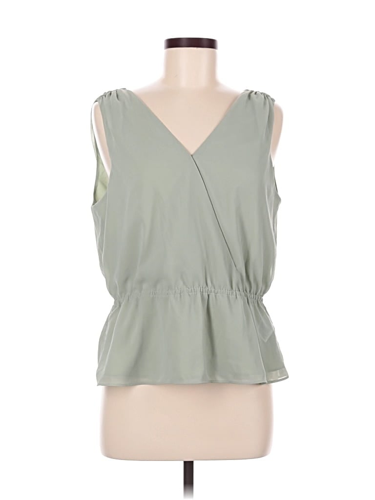 Pre-owned Banana Republic Sleeveless Blouse In Green