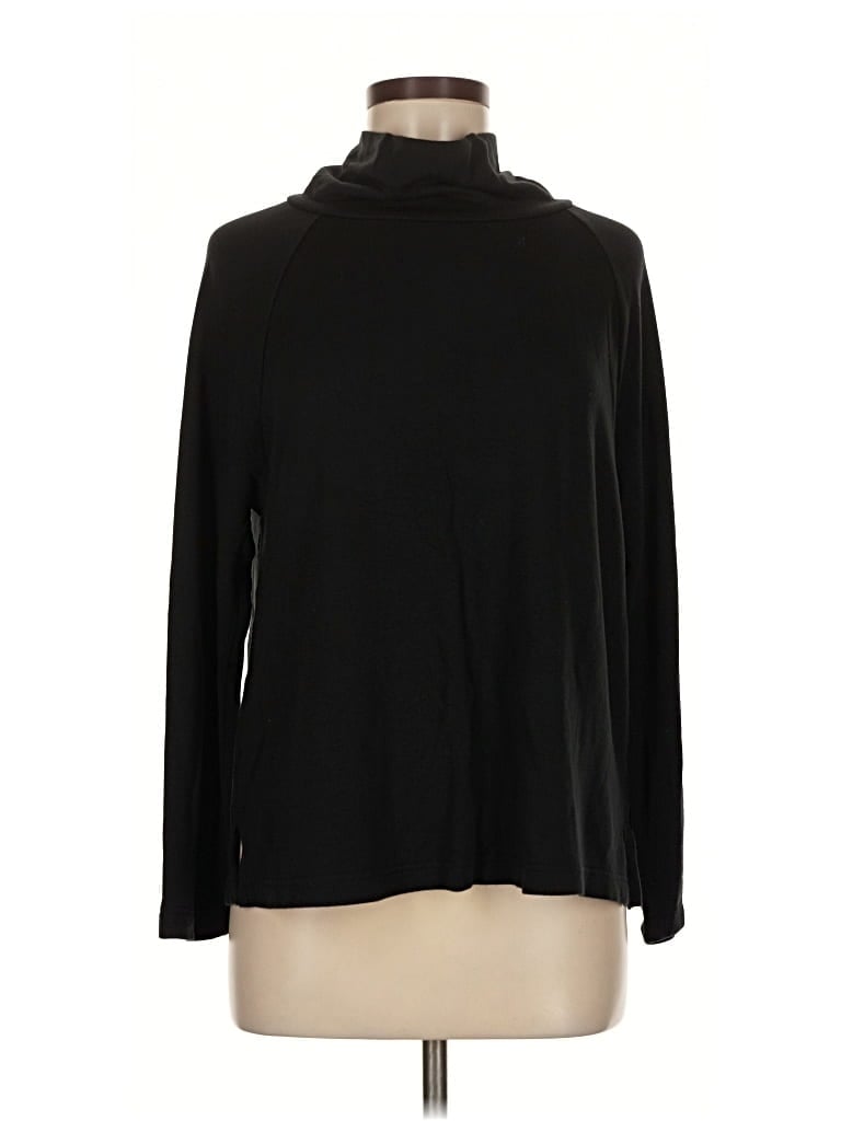 Pre-owned Lou & Grey For Loft Turtleneck Sweater In Black