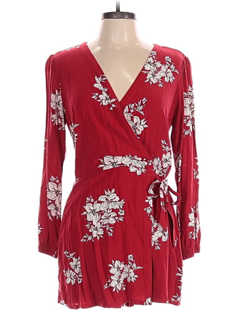 Pre-owned Abercrombie & Fitch Romper In Red